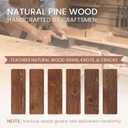 G GOOD GAIN 66'' Fireplace Mantel, 5'' Pine Wood Floating Shelf, DarkWalnut