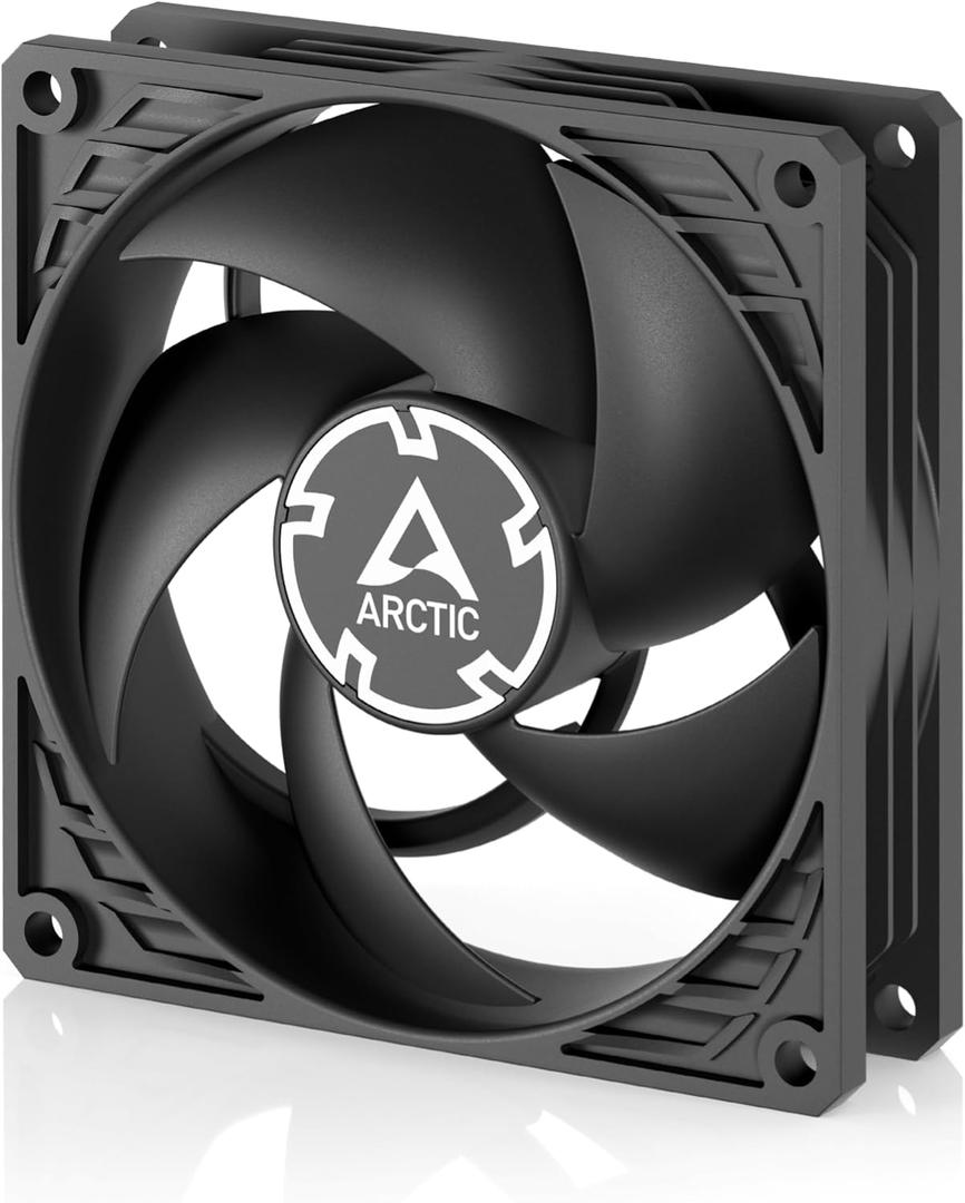 ARCTIC P9 Max - PC Fan, High-Performance 92 mm PWM case Fan, 450-4300 RPM, Optimized for Static Pressure, 0dB Mode - Black