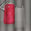 3 in 1 Magnetic for iPhone 17 Case, Cute Wavy [Full Camera Protection] [Fit for MagSafe] 1X Screen Protector+1X Wrist Strap, Anti-Slip Trendy Women Girly Phone Case for iPhone 17 6.3", Hot Pink