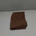 MooMee Bedding Pillowcases Pack of 2 100% Washed Cotton Linen Like Textured Breathable Durable Soft Comfy (Solid Cocoa Brown, Queen)