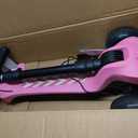 Electric Scooter for Kids Ages 3-12, Full Body Lights Up, Wide Deck, 3 Adjustable Heights, 5MPH Safe Speed, 90min Riding, Foldable 3 Wheel Electric Scooter for Kids Boys Girls Toddler