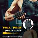 FREETOO Workout Gloves for Men, Weight Lifting Gloves with Full Palm Protection, Ultra Ventilated, Cushion Pads and Silicone Grip (Black, X-Large)