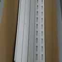 48 "H x 48 "W Privacy Fence Panels Screen Outside, Air Conditioner Fence Outdoor Garbage Trash Can Enclosure, 2 White Vinyl Panels Kit with Metal Stake, White, Vertical, X-SPVC-4848 (48"W x 48"H Vertical-2 Panels)
