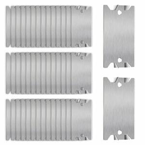 100PCS Nail Plates for Studs - Steel Safety Plates for Plumbing and Wiring Protection - 1.5 x 2.5 Inches Cable Protectors - Vital Anti-Nail Shielding for Construction Projects