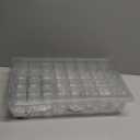 Bonviee 2-Pack Seed Starter Tray with Plant Light, Elevated Seedling Starter Trays Kits with Adjustable Humidity Domes and Clear Cell Tray, 12 Full Spectrum Led Lamp Beads for Plants Indoor-Clear