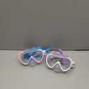 Freela Kids Swimming Goggles for 4-16 with Nose Cover, Anti-Fog No Leakage Swim Mask 180 Clear Vision Beach Pool Goggles (1 Pack Purple)