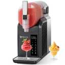 Slushie Machine,Slushy Machine for Home,6 Pre-Set Programs, Auto Clean Function,No Ice Needed, Commercial Frozen Drink Machine for Milkshake,Frappe,Margarita,Cold Drink,Slush and More (Light Black)