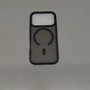 SUPFINE Magnetic for iPhone 17 Pro Case (Compatible with MagSafe)(Military Grade Drop Protection) Translucent Matte Shockproof with Anti-Fingerprint Phone Cover,Black