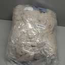 CLOUDS HUG Chunky Knit Blanket Throw - 100% Hand Knitted Chunky Soft Throw Blanket for Couch, Thick and Warm for Winter, Linen, 40x50 Inches