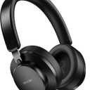 Over Ear Headphones Wireless Bluetooth, Noise Cancelling Headphones Bluetooth with Microphone, Cancelling Wireless Headphone Over Ear, 65h Playtime, Clear Calls, Comfort Fit For Travel (Black)