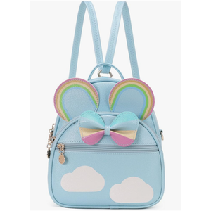 KL928 Girls Bowknot Polka Dot Cute Mini Backpack Small Daypacks Convertible Shoulder Bag Purse for Women