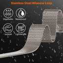 Milanese Loop Compatible with Apple Watch Ultra 3/2/1 Band 49mm 46mm 45mm 44mm 42mm, Magnetic Stainless Steel Strap Bands for iWatch Ultra SE 3/2/1 Series 11 10 9 8 7 6 5 4 3 2 1 Men, Titanium
