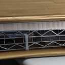 Leteuke Rolling Kitchen Carts with Wheels, 34" L x 17.5" W, 3-Tier Heavy Duty Utility Cart with Wood Tabletop, NSF Commercial Metal Serving Cart with Handle and Shelf Liner for Kitchen, Chrome