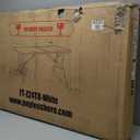 BestOffice 8FT Picnic Table Folding Table Camping Table Plastic Table Fold Up Table Lock for Party Event,White