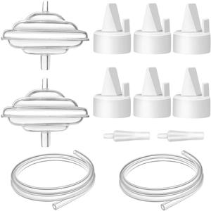 PumpMom-us Breast Pump Parts for Spectra, Duckbill Valve Tubes Backflow Protector Compatible with Spectra S1 S2 9 Plus Synergy Gold, Not Original Pump Parts