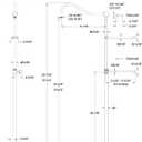 Kingston CCR6176 60" Shower Riser with 17" Shower Arm,Polished Nickel