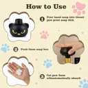 Cat Paw Soap Dispenser, Black Kitty Foaming Pump Bottle Refillable Eco-Friendly Resin Hand Soap Dispenser for Home, Salon, and Bathroom - BPA Free