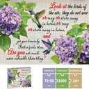 Puzzles for Adults 1000 Pieces, Christian Bible Jigsaw Puzzles - Hummingbird's Whisper, Impossible Christian Bible Puzzle for Seniors Families, 27.56x19.69 Inches, 1:1 Poster, Letter on The Back
