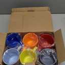 YUYUHUA 13 oz Plastic Coffee Mugs set of 6 - Unbreakable Coffee Mug, BPA Free Microwave & Dishwasher Safe - Reusable Thick Wall Drinking Cups for Indoor and Outdoor (Assorted Color)