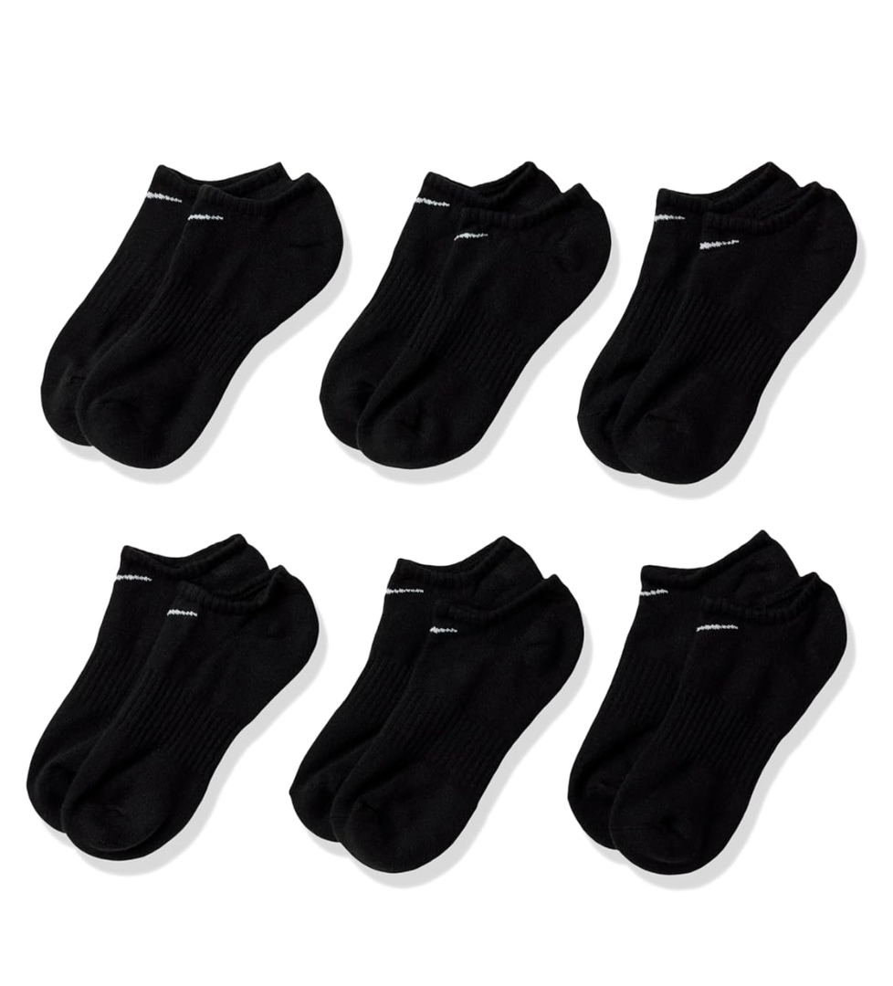 Nike Unisex Adult Everyday Cushioned Training No-Show Socks (6 Pairs)