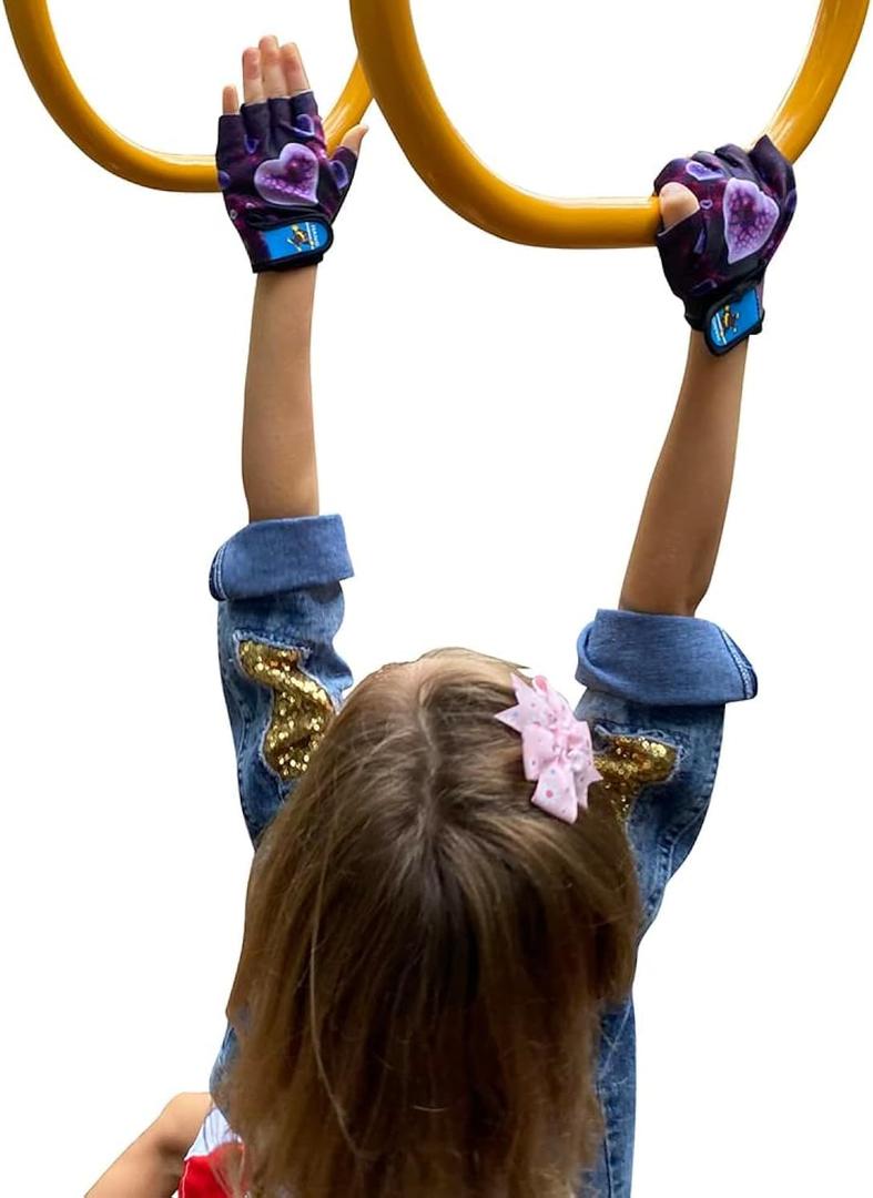 Monkey Bar Gloves 5 and 6 Years Old Kids with Grip Control Parkour Bike Gymnastic