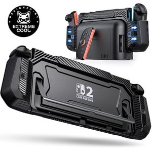 Dockable Case for Nintendo Switch 2,[Exclusive Pop-up Joy-Con Quick Release][Military-Grade Protection][Stand Compatible] Switch 2 Protective Case with Ergonomic Grip, Hard Shell for Switch 2 Console