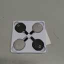 Air Tracker Tag-4 Pack, [Apple MFi Certified] Smart Tag for Apple Find My App, 2025 New Bluetooth Tracker Tag Item Finder for Pet, Key, Luggage, Bike, Wallet, & More (4 PCS Black Gray)