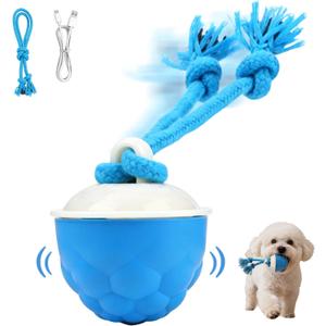 Interactive Dog Toys,2026 Upgraded Motion Activated Automatic Rolling Ball Toys for Small/Medium/Large Dogs Balls,Interactive Dog Ball for Boredom to Keep Them Busy,With USB Rechargeable (Blue)