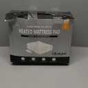 Electric Heated Mattress Pad Full Size Single Control Bed Warmer, Deep Pocket, Side Storage Pouch for Controller, Machine Washable, 3D Air Layer Fabric, 54"x75", Grey