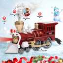 Train Set, Train Toy with Remote Control, Toy Train Set Under The Christmas Tree with Sounds, Lights and Smoke, Easter Gifts for Toddler 3 4 5 6 7 8 Years, Medium