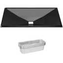 DELSbbq 66037 Grease Tray with 10-Pcs 6498 Drip Pan for Weber Genesis II 400 & LX 400 Series, Replacement for Weber Genesis II E-410 S-410 E-435 S-435, Genesis II LX E440 S440 S435 SE410