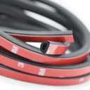 Universal Rubber Car Auto Door Seal Weather Stripping, Self-Adhesive Hollow Sealing Strip for Noise Insulation,Adhesive D-Shape Door Seal 0.276" Height X 0.394" Width (33 feet)