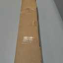 Ivilon Decorative Window Curtain Rod - Carved Square Finials, 1 1/8 in Rod, 72 to 144 in. Satin Nickel