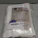 MIULEE 2 Panels Solid Color White Sheer Window Curtains Elegant Window Voile Panels/Drapes/Treatment for Bedroom Living Room (54X108 Inches White)