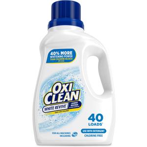 OxiClean White Revive Laundry Whitener and Stain Remover Liquid, 50 fl oz