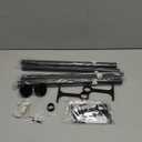 16-56 Inch Curtain rods, 1 Inch Diameter Splicing and Telescoping Structure Window Treatment Rods Set Adjustable Drapery Rods Heavy Duty Pole, Matte Black