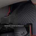 All Weather Floor Mats for 2022-2026 Ford Transit/E-Transit w/Vinyl Floor 150/250/350/350HD (Not Fit Transit Connect) TPE Rubber Liners Transit Odorless Anti-Slip Waterproof Car Front Row Mats