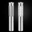 2 Pieces LED Strobe Baton Light Rechargeable Bottle Service Sparklers Stick Reusable Champagne Bottle Handheld LED for Club Stage Nightclub Party Concert Event Bar Outdoor - Silver