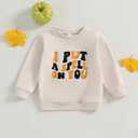YINGISFITM Toddler Baby Girl Boy Sweatshirt Long Sleeve Shirt Crewneck Pullover Sweater Fall Winter Clothes Outfit (18-24 Months, Cream I Put a Spell on You)