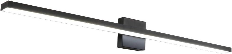 Ralbay 40inch Modern LED Black Vanity Light 36W Frosted Aluminum for Bathroom Vanity Lighting Fixtures Cool White 6000K