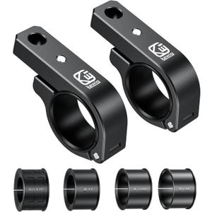 BRCOVAN Light Bar Mounts 2PCS, Aluminum Alloy Off-Road LED Light Mounting Bracket, Fit for Round Rails 0.75" / 0.875'' / 1" / 1.125'' /1.26" / 1.375'' in Diameter, for Motorcycle ATV UTV Boat Truck