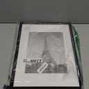 upsimples 12x16 Picture Frame, Display Pictures 8.5x11 with Mat or 12x16 Without Mat, Wall Hanging Photo Frame, Black, 1 Pack