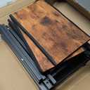 WLIVE Fabric Dresser for Bedroom, 5-Drawer Tall Dressers, Storage Organizer with Fabric Bins, Wood Top, Sturdy Steel Frame, Chest of Drawers for Closet, Hallway, Rustic Brown Wood Grain Print