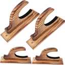 4Pcs Wall Mounted Sword Holder Rack Wooden Display Stand for Swords Wands and Collectibles Elegant Storage Organizer for Home