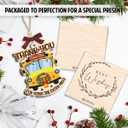 3 x School Bus Christmas Ornament 2025 - Bus Drivers Appreciation Gifts, Thank You Gift for School Driver Men Women, Unique Christmas Decorations for Tree Decor