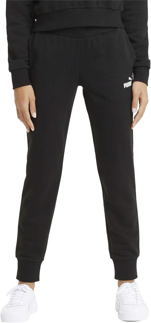 Puma Women's Essentials Fleece Sweatpants (Black), Medium
