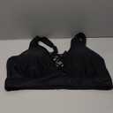 Plus Size Bikini Top Only - Women Swim Bra Lace Up Swimsuit Top V Neck Bathing Suit Tops for Large Bust Swimwear 2025 (Black)