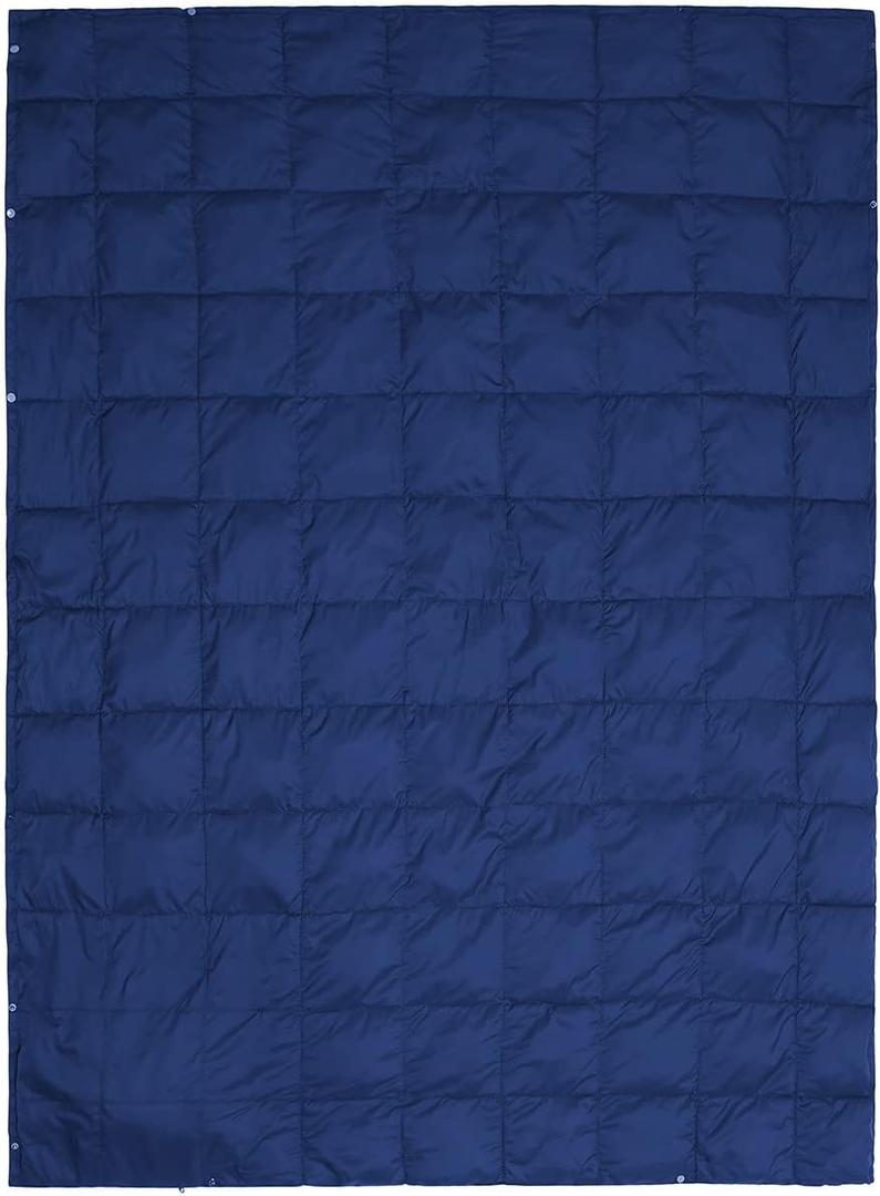 ROCK CLOUD Packable Camping Blanket Ultralight Outdoor Blankets Stadium for Hiking Camp Travel Outside Sports, Navy (69" x 53")