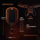 Spin Lite Pickleball Paddle, Carbon Fiber Face, 16mm Polypropylene Honeycomb Core, Lightweight Design, Optimized for Spin & Control, High-Performance Paddle for Beginner & Intermediate Players