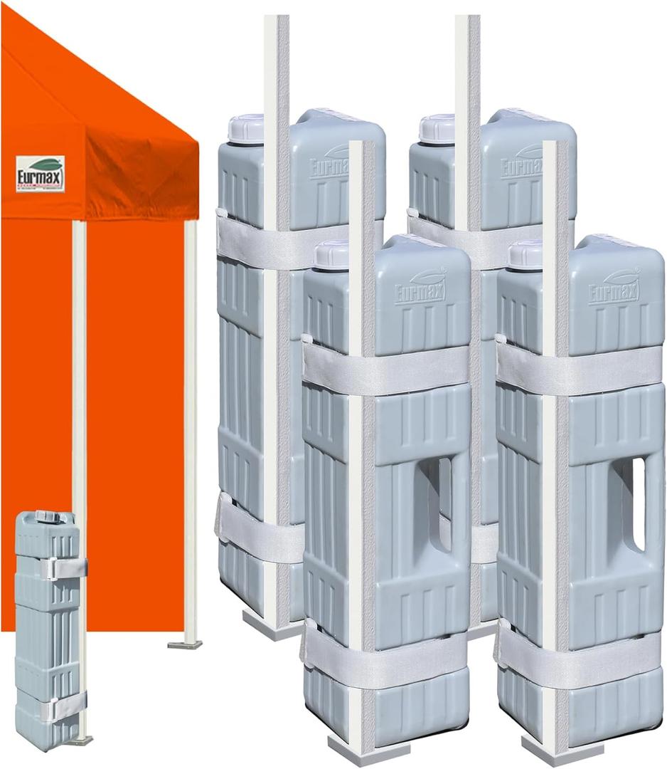 Eurmax USA Universal Upgraded Water Weight Heavy Duty Feet Leg Weights Bag Canopy Weights for Gazebo Shelter,Pop up Canopies Instant Tents(4 Pcs Weights)